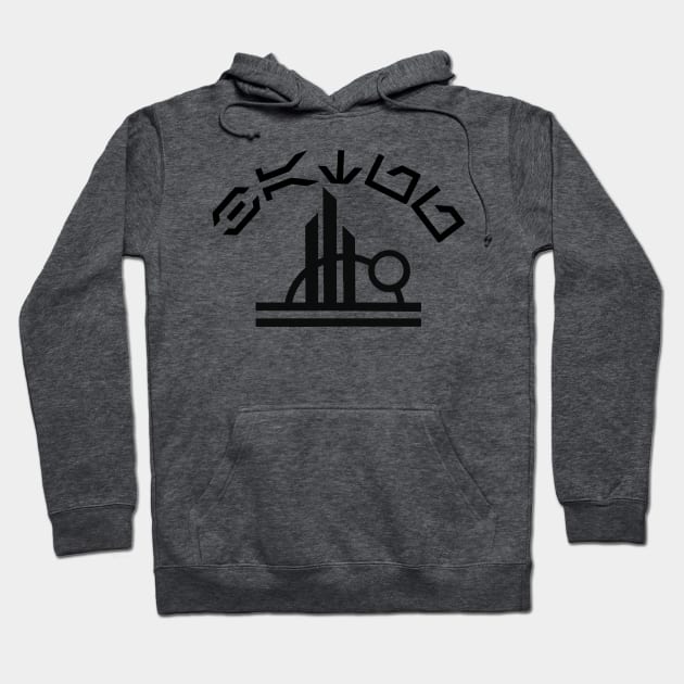 Batuu Aurebesh logo Hoodie by AlteredWalters